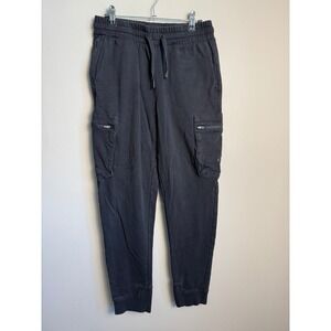 Cory Vines Mens Black Cargo Joggers S Gorpcore Athleisure Utility Sweatpants